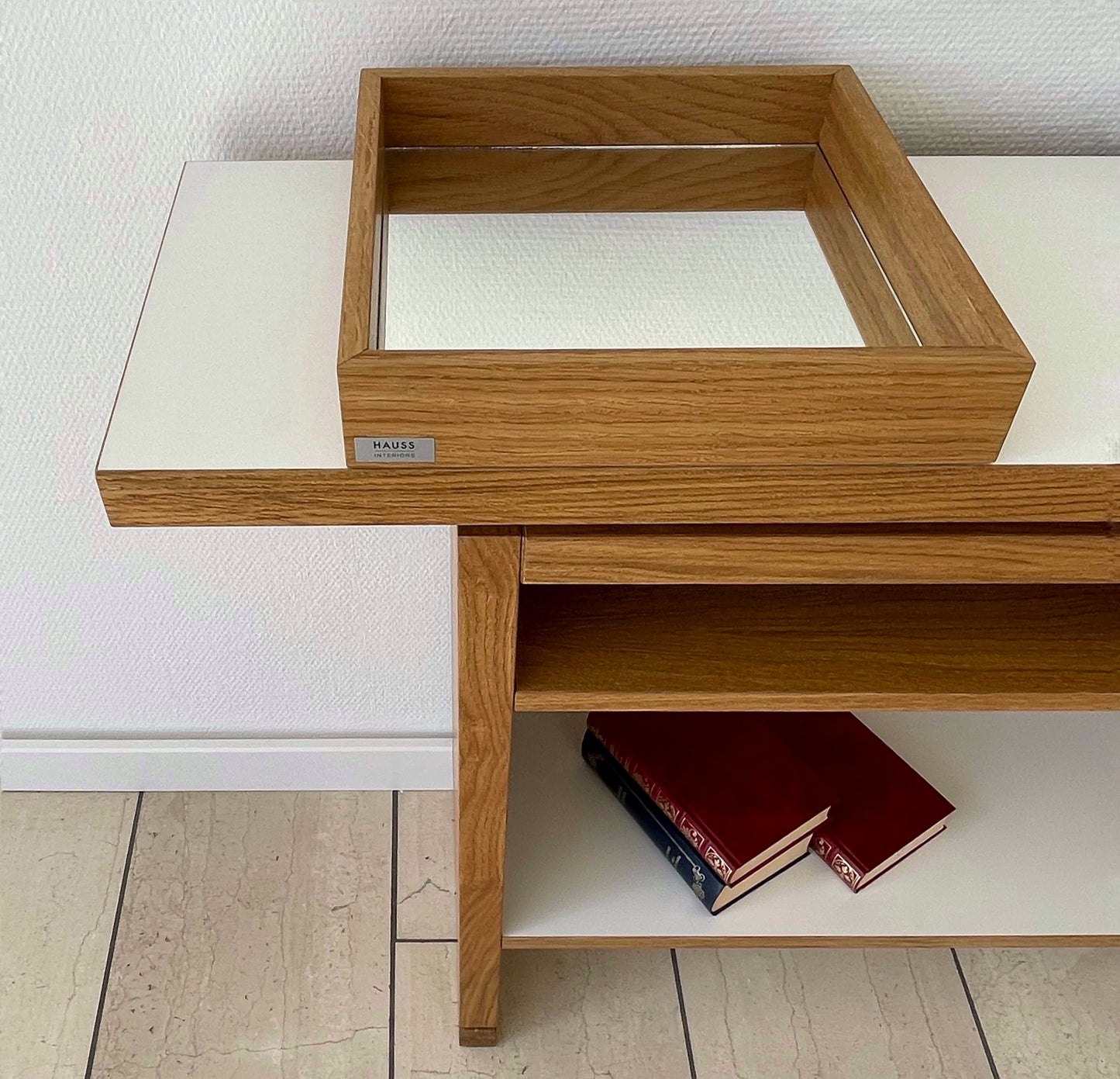 Sideboard Flensburg - oak oiled / white silk finish with E bottom