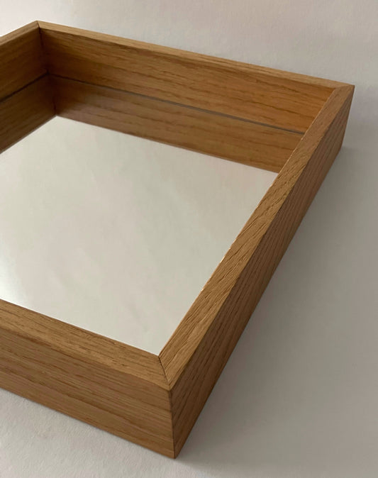 Tray Solitüde - oak oiled / mirrored