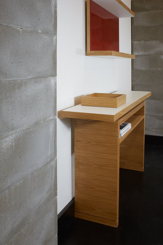 Flensburg sideboard - oiled oak / white silk finish