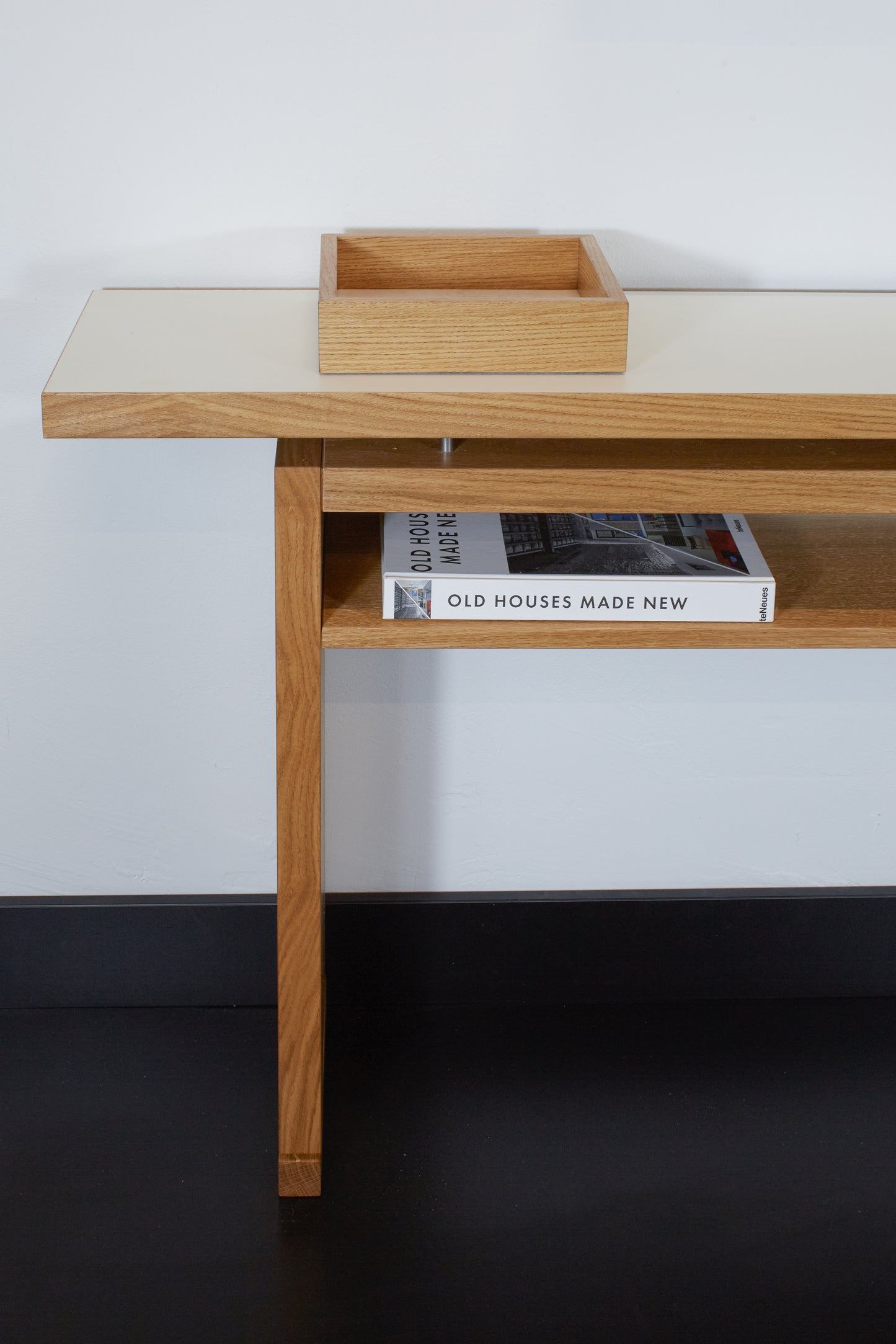 Flensburg sideboard - oiled oak / white silk finish