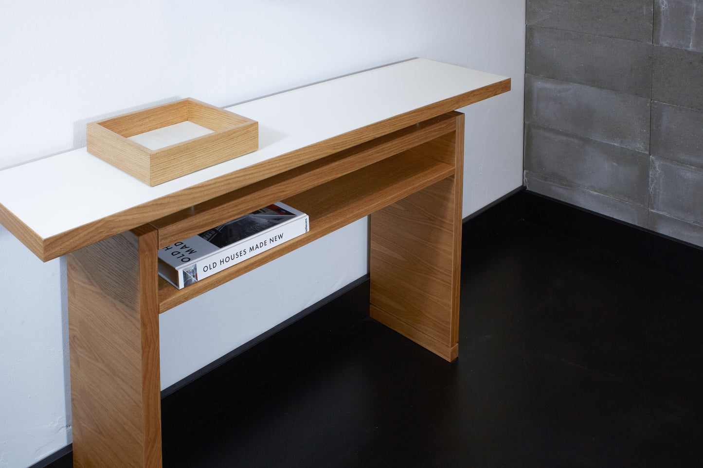 Flensburg sideboard - oiled oak / white silk finish