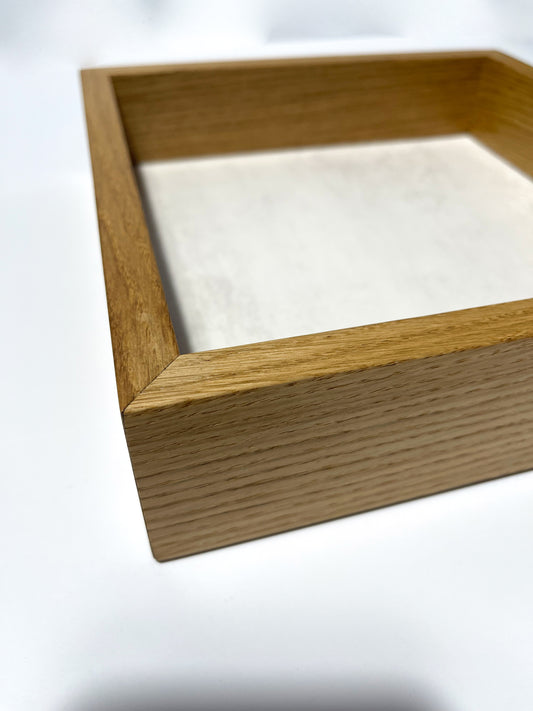 Tray Solitüde - oak oiled / ceramic beige