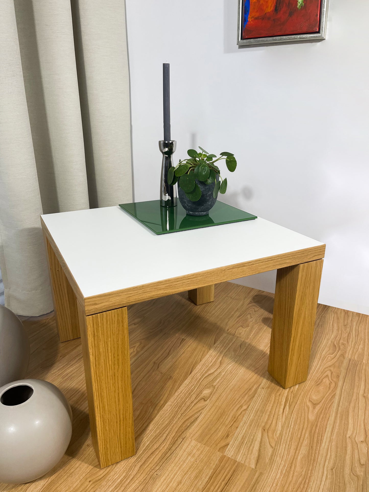 Side table Åbenrå - oak oiled/white silk finish