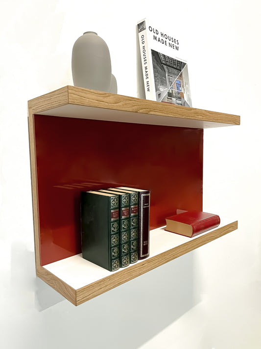 Wall shelf Nordstrand - Red glazed