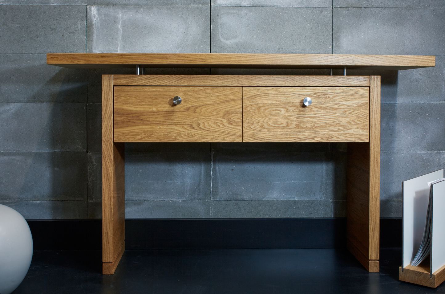 Sideboard Sønderborg - oak oiled / white silk finish